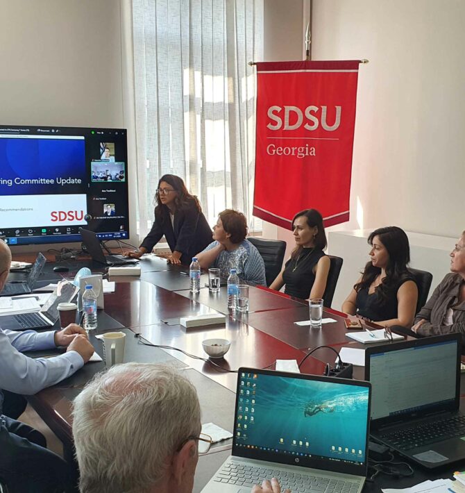 Experts from San Diego State University Presented the Completed Work to the Steering Group