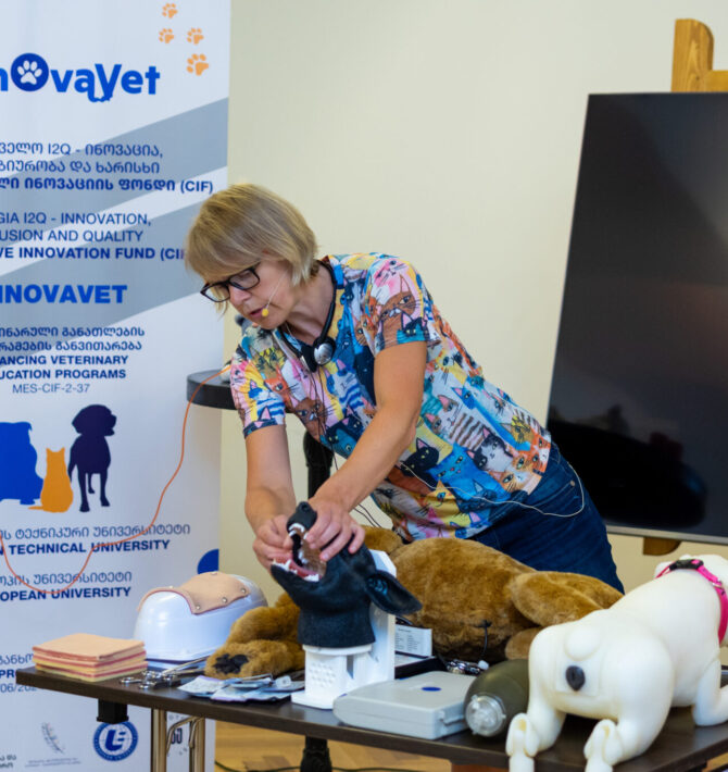 Within the framework of the CIF project, the Veterinary Educational Programs Staff of the GTU and the European University Retrained